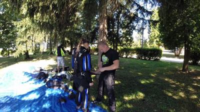 Tandem skok priprema