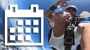 Tandem skydive booking